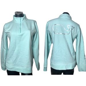 Vineyard Vines Blue Light Jacket Partial Zip Track